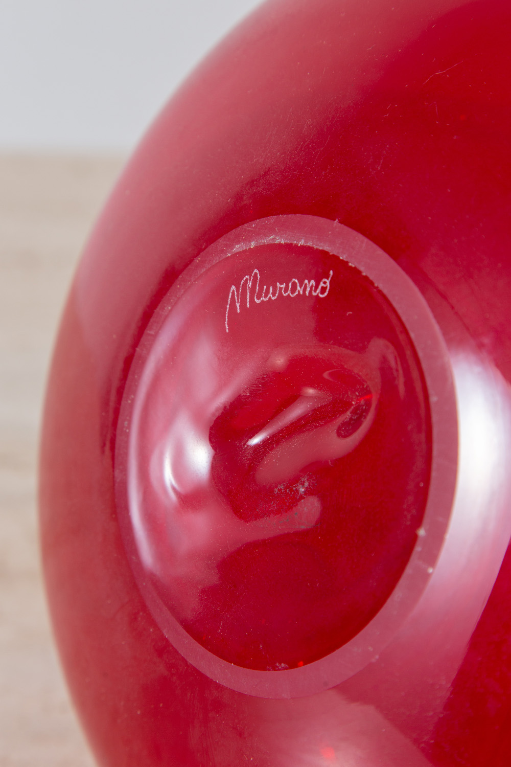 Vintage Murano Glass in Red