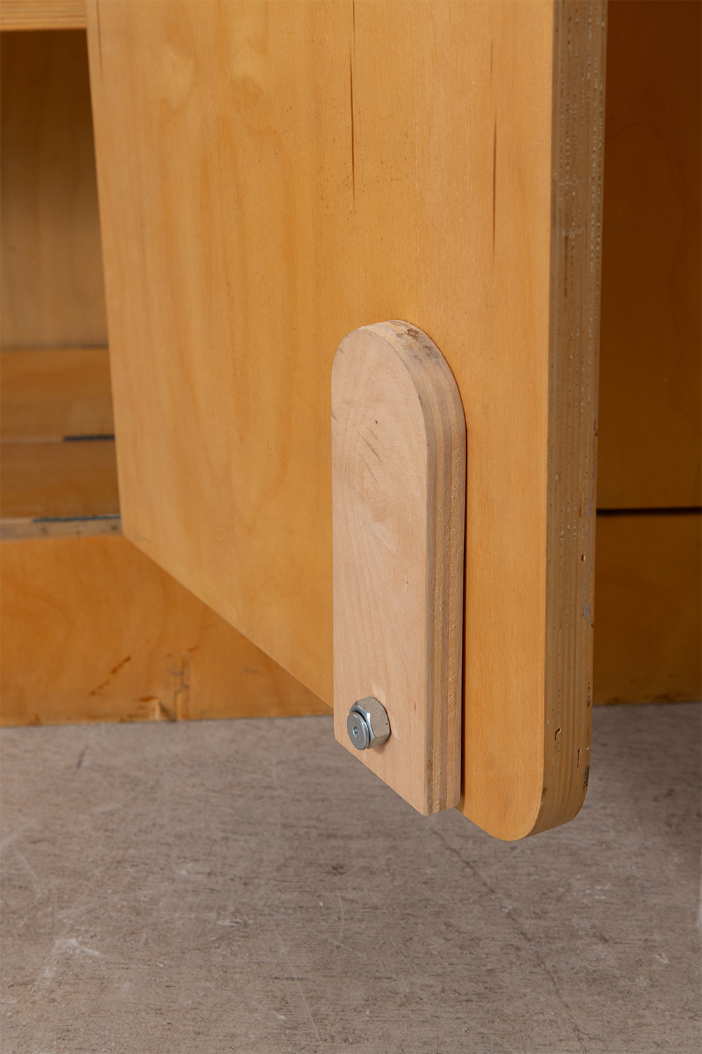 Bookcase with Flap Table by Anonima Design for Bonetto in Birch