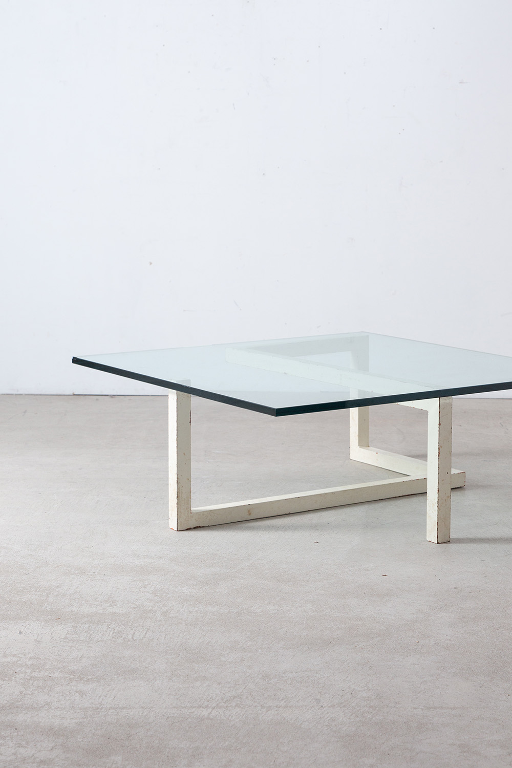 Coffee Table in Iron and Glass