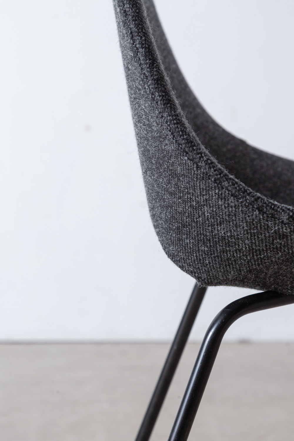 Amsterdam Chair by Pierre Guariche for Stainer in Dark Gray