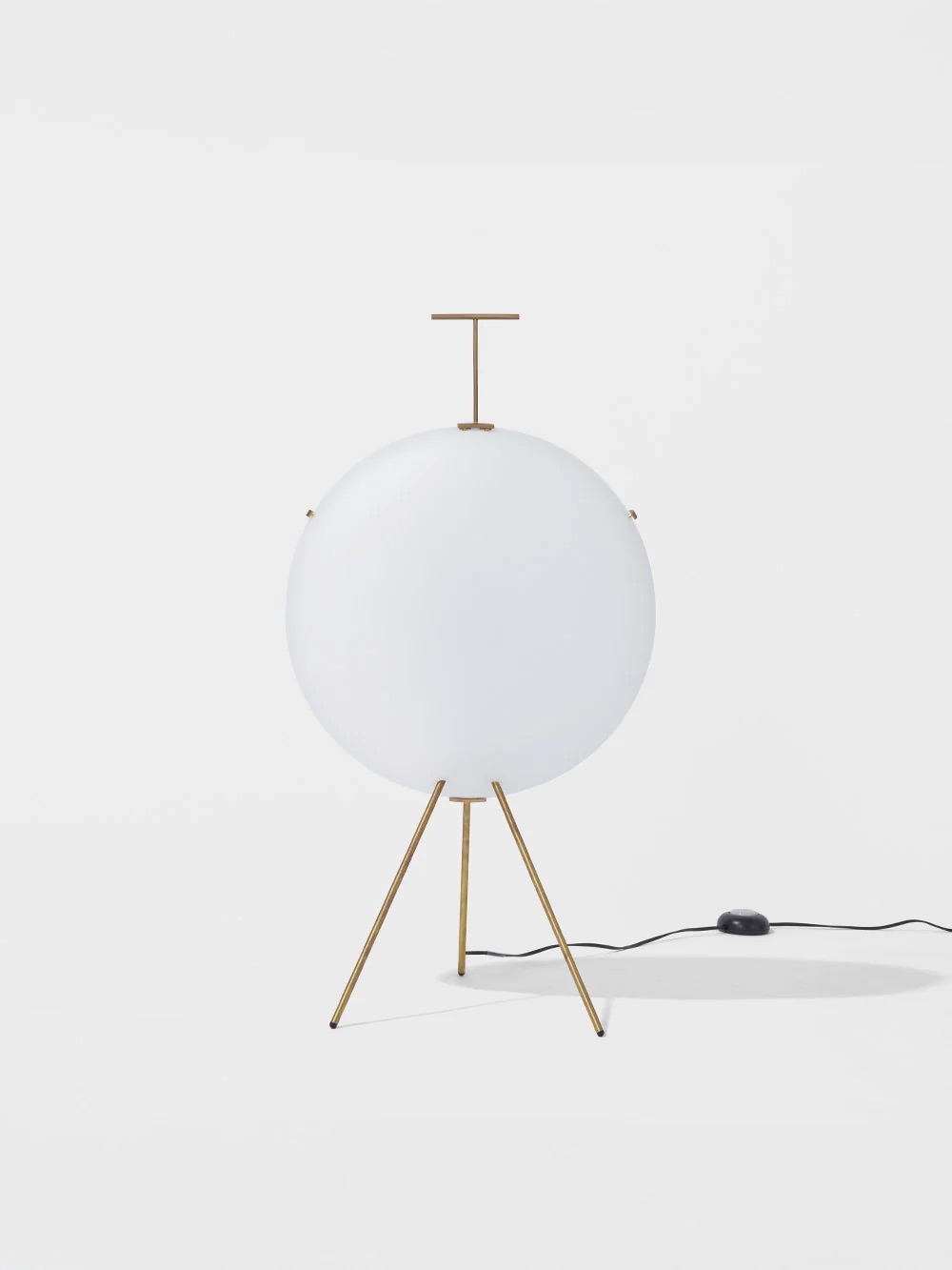 Luna Verticale Floor Lamp by Gio Ponti for TATO in Natural Brass&nbsp;Natural Brass