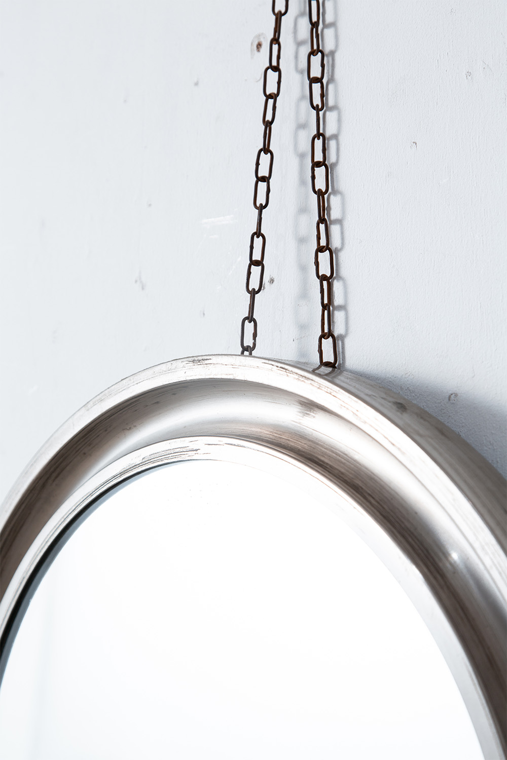 Round Wall  Mirror by Sergio Mazza for Artemide in Nickel