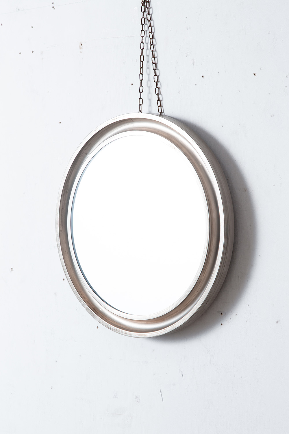 Round Wall  Mirror by Sergio Mazza for Artemide in Nickel