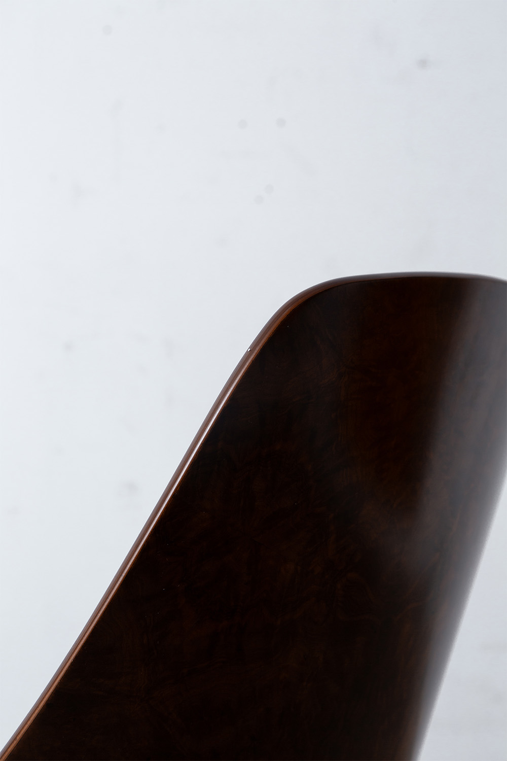 ‘Medea’ Chair by Vittorio Nobili for Medea in Briar Walnut , Steel and Gold Metal