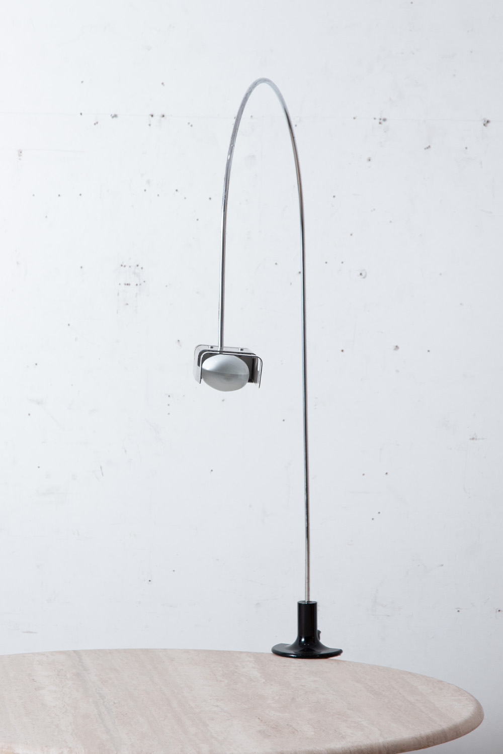 ‘Spider’ Desk Lamp by Joe Colombo for Oluce in Steel and Black