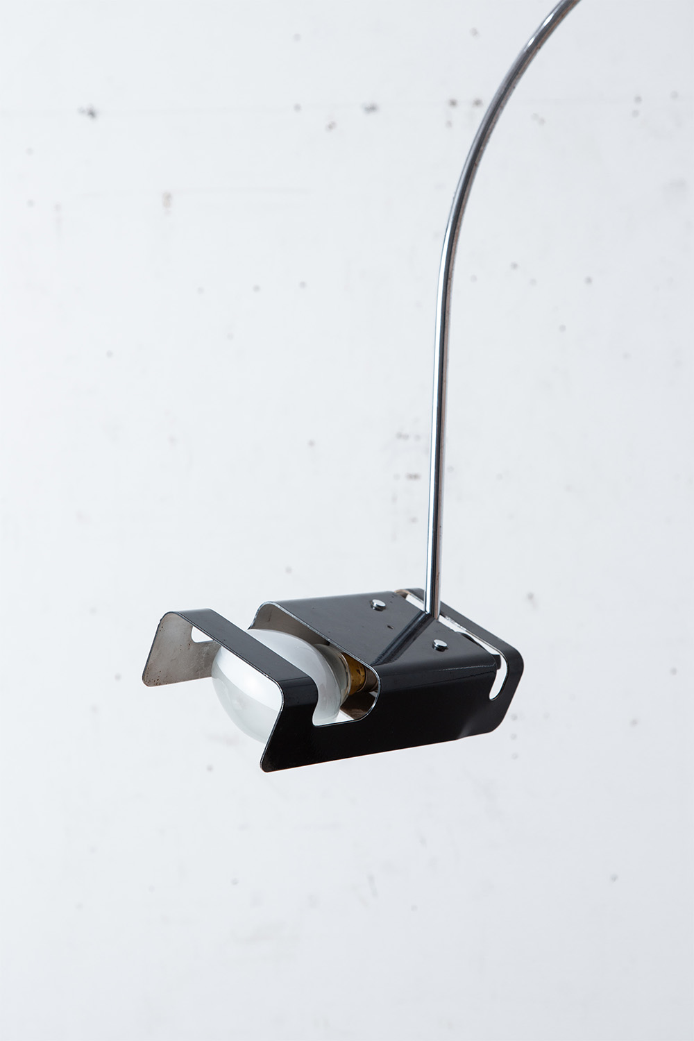 ‘Spider’ Desk Lamp by Joe Colombo for Oluce in Steel and Black