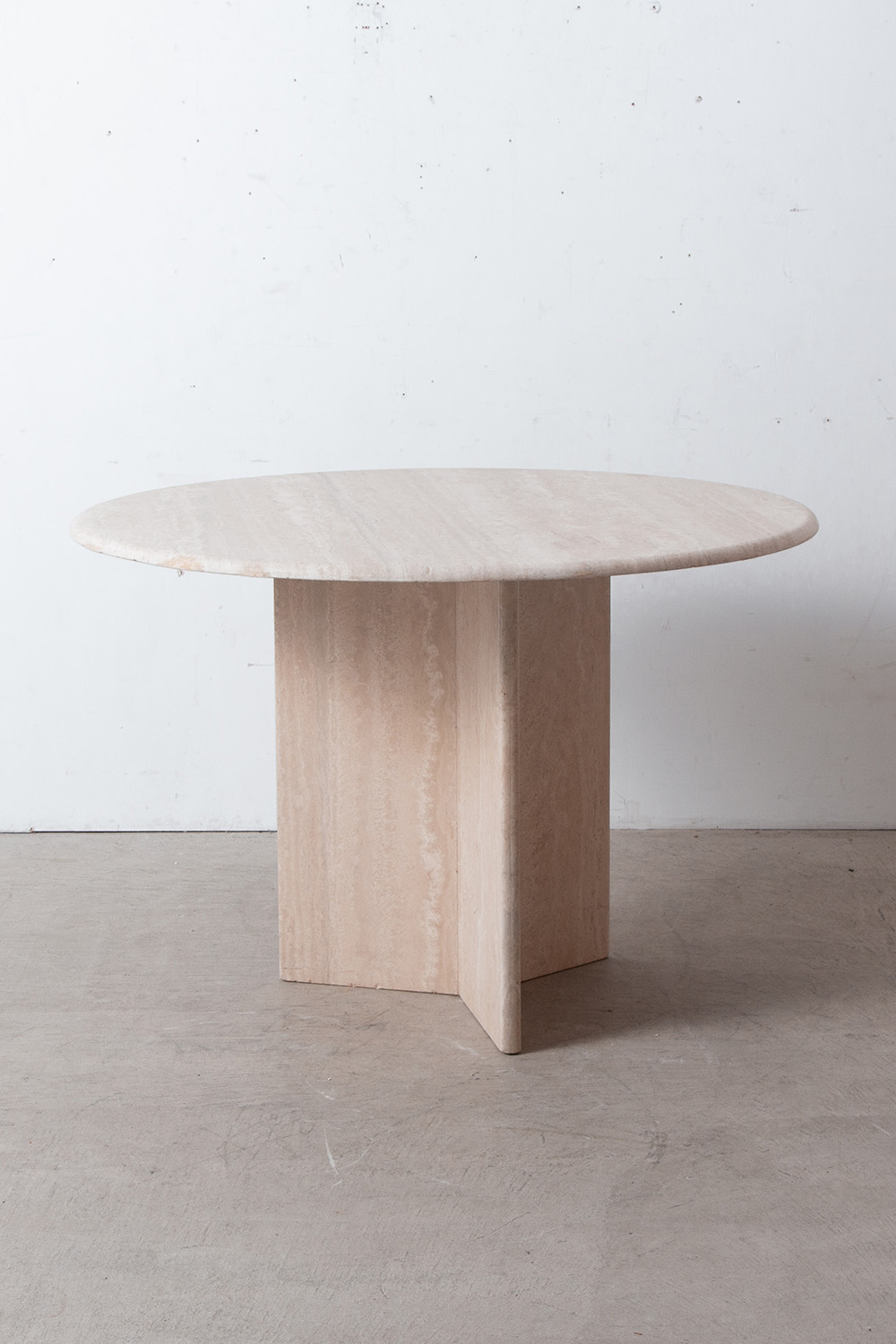 Round Table in Travertine