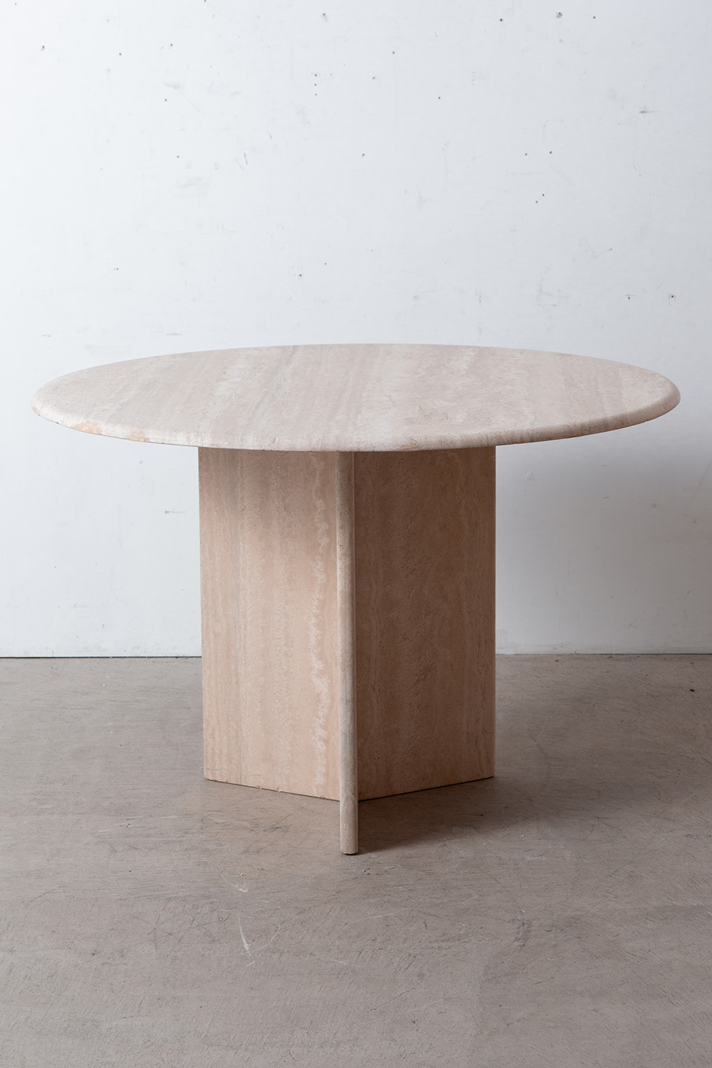 Round Table in Travertine