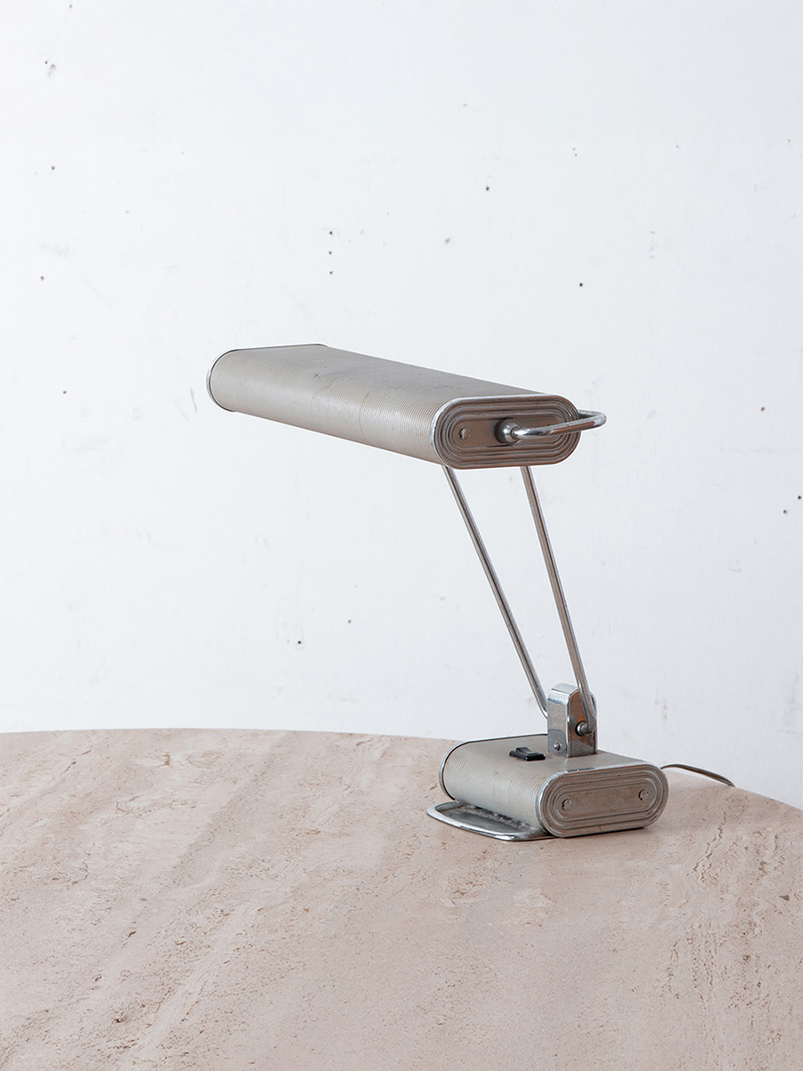 ‘No.71’ Desk Lamp in Grey by Eileen Gray for Jumo