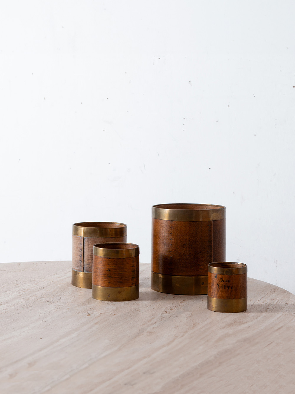 small cases in Wood and Brass