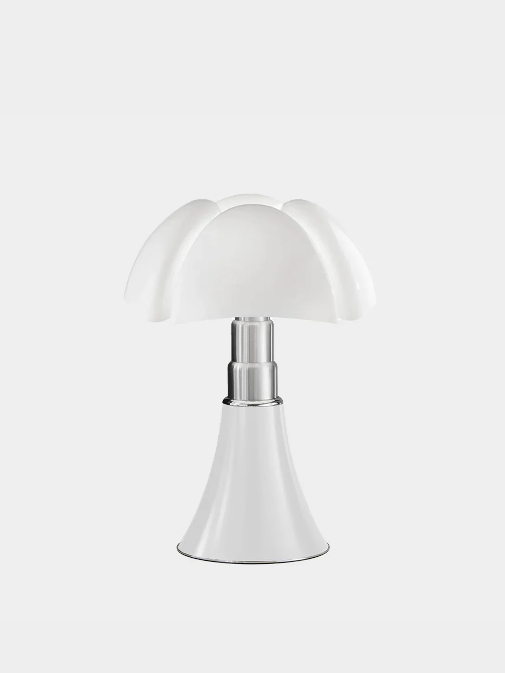 PIPISTRELLO Large Table Lamp by Gae Aulenti for Martinelli Luce in White&nbsp;White