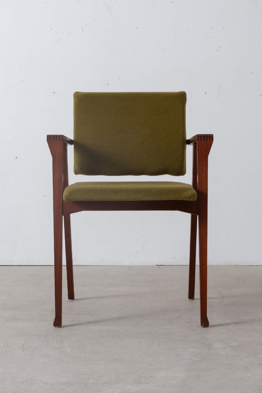 ‘Luisa’ Arm Chair by Franco Albini for Poggi in Wood and Fabric