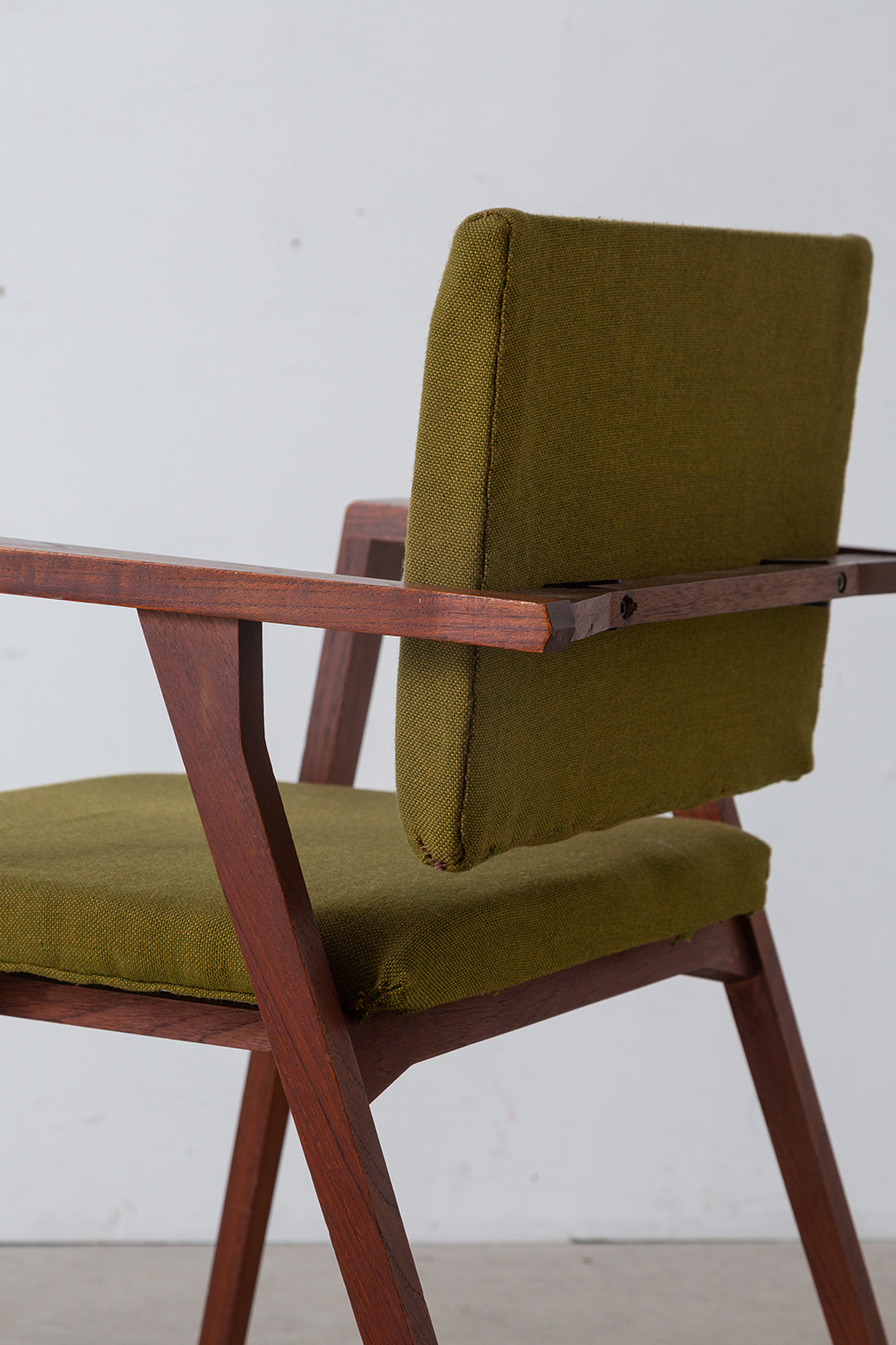 ‘Luisa’ Arm Chair by Franco Albini for Poggi in Wood and Fabric