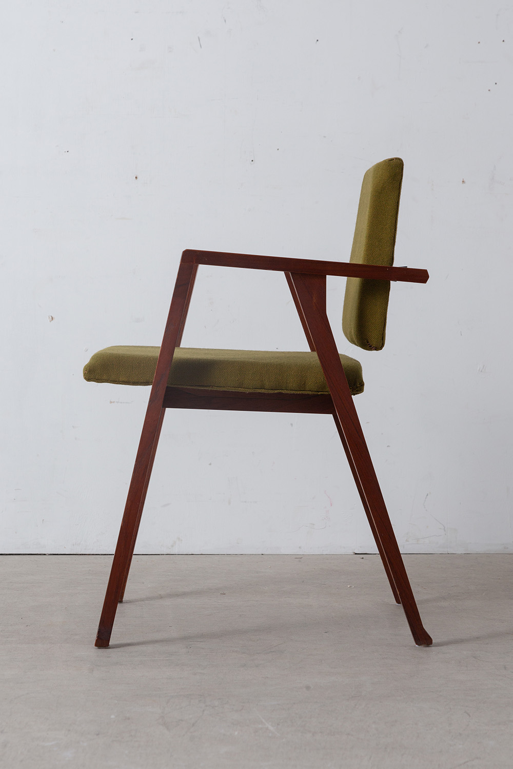 ‘Luisa’ Arm Chair by Franco Albini for Poggi in Wood and Fabric