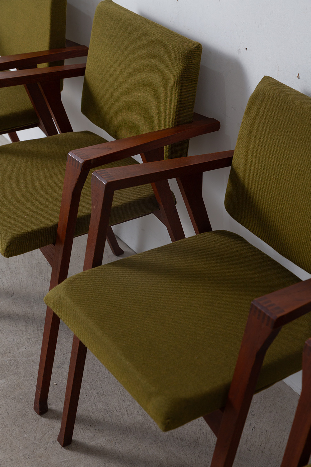 ‘Luisa’ Arm Chair by Franco Albini for Poggi in Wood and Fabric