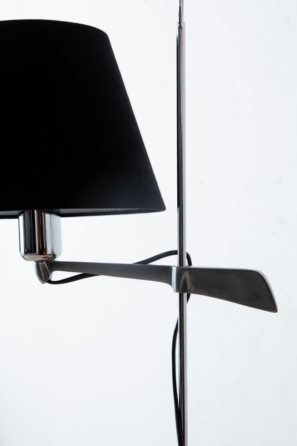 Table Lamp in Wood and Steel