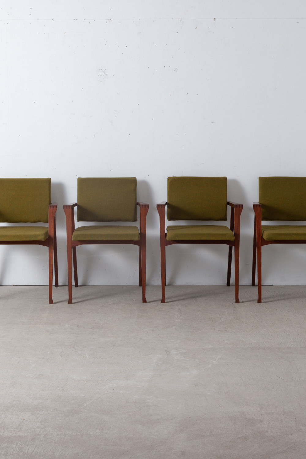 ‘Luisa’ Arm Chair by Franco Albini for Poggi in Wood and Fabric