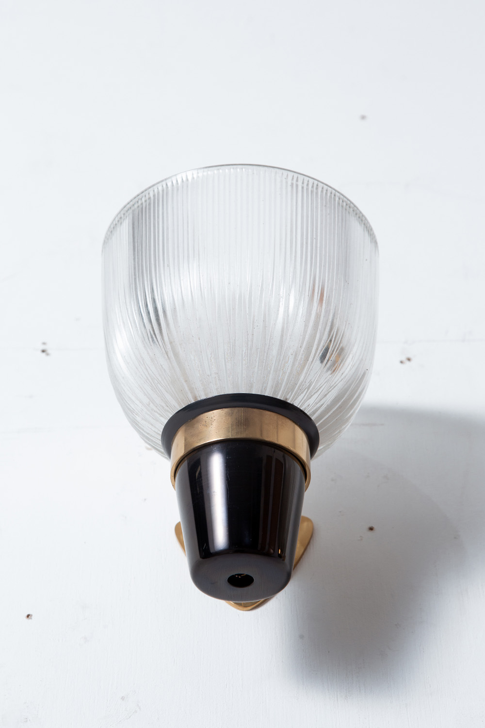 ‘LP5’ Wall Lamp by Ignazio Gardella for Azucena in Brass , Glass and Steel