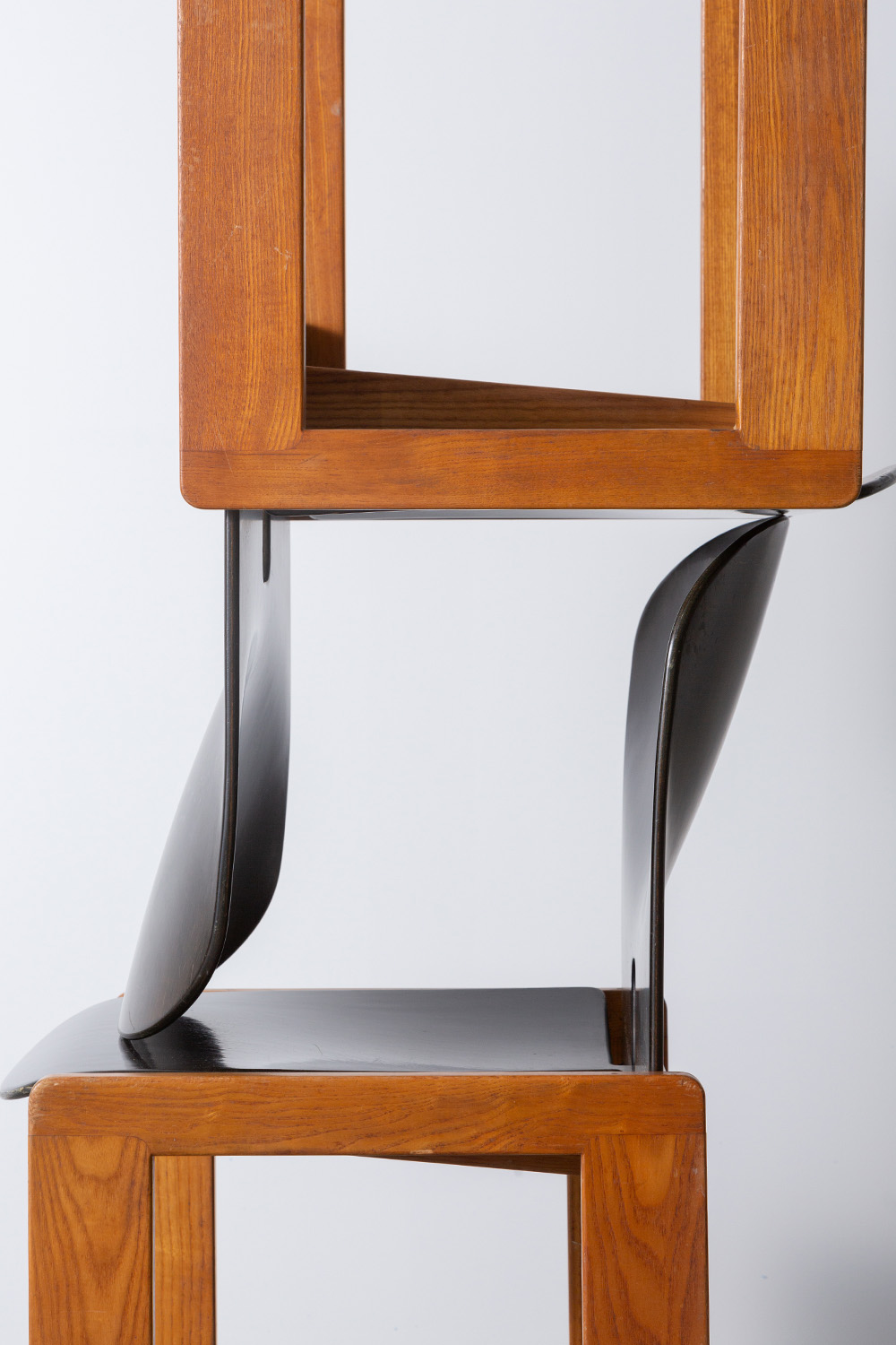 ‘121’ Chair by Afra & Tobia Scarpa for Cassina in Wood