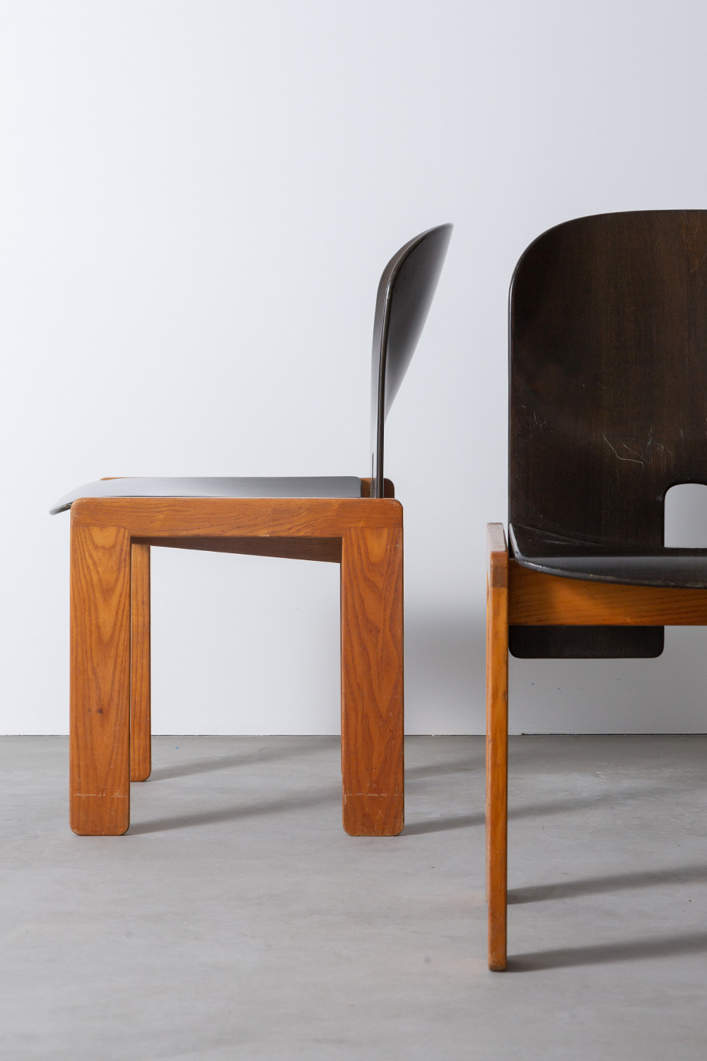 ‘121’ Chair by Afra & Tobia Scarpa for Cassina in Wood