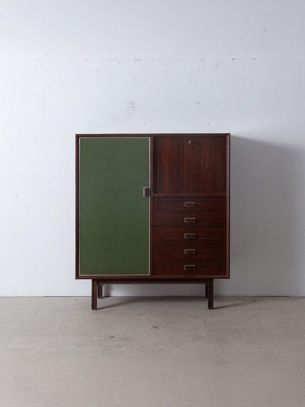 Cabinet for La Permanente Mobili Cantu in Wood and Steel
