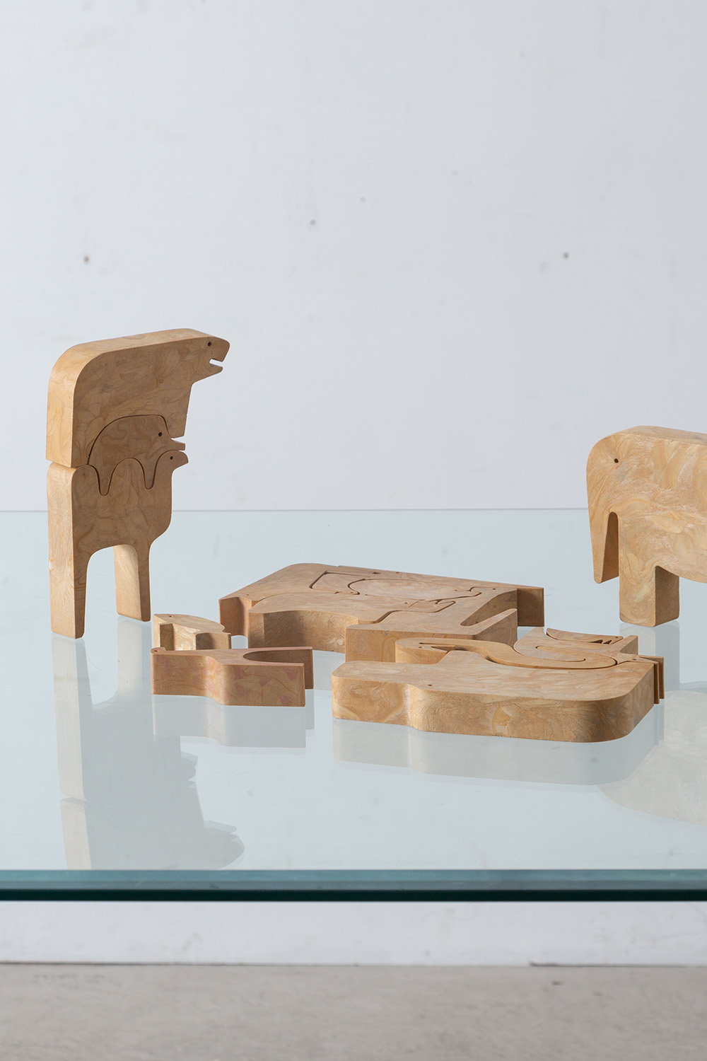 ‘16 animali’ Puzzle by Enzo Mari for DANESE in Wood