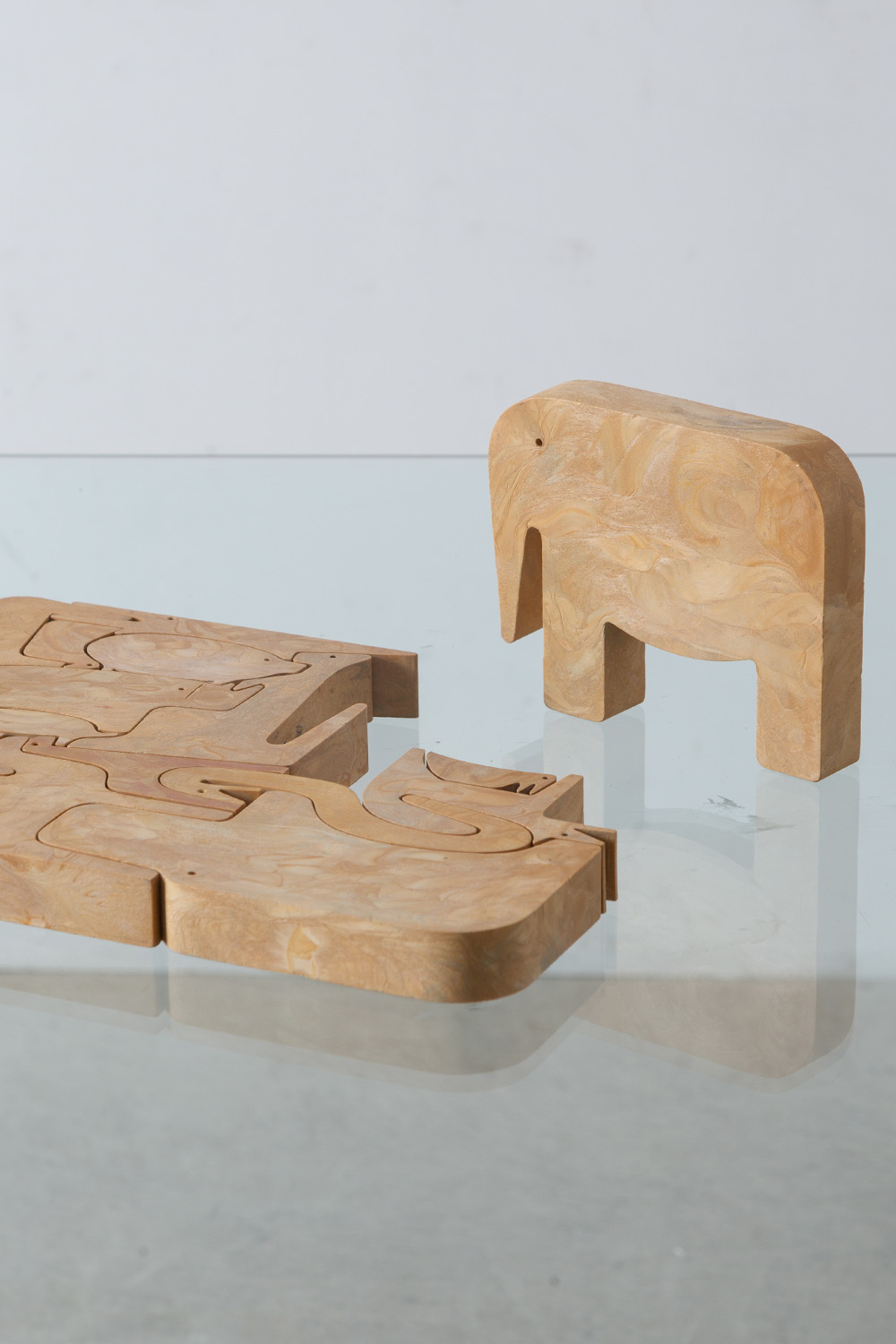 ‘16 animali’ Puzzle by Enzo Mari for DANESE in Wood