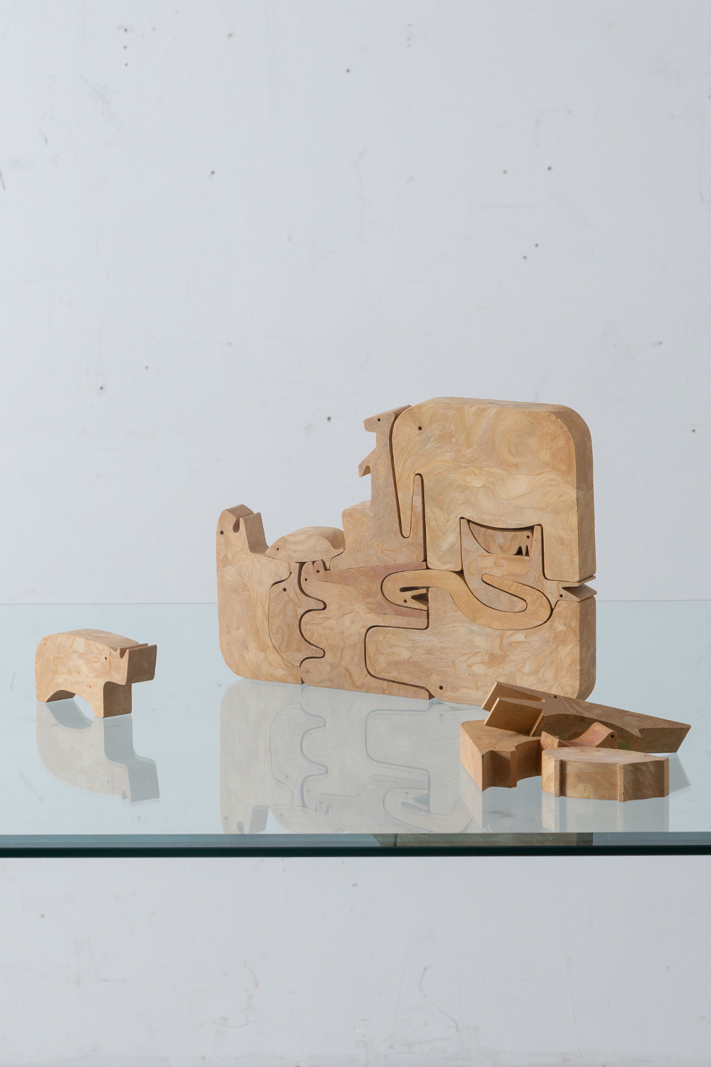 ‘16 animali’ Puzzle by Enzo Mari for DANESE in Wood