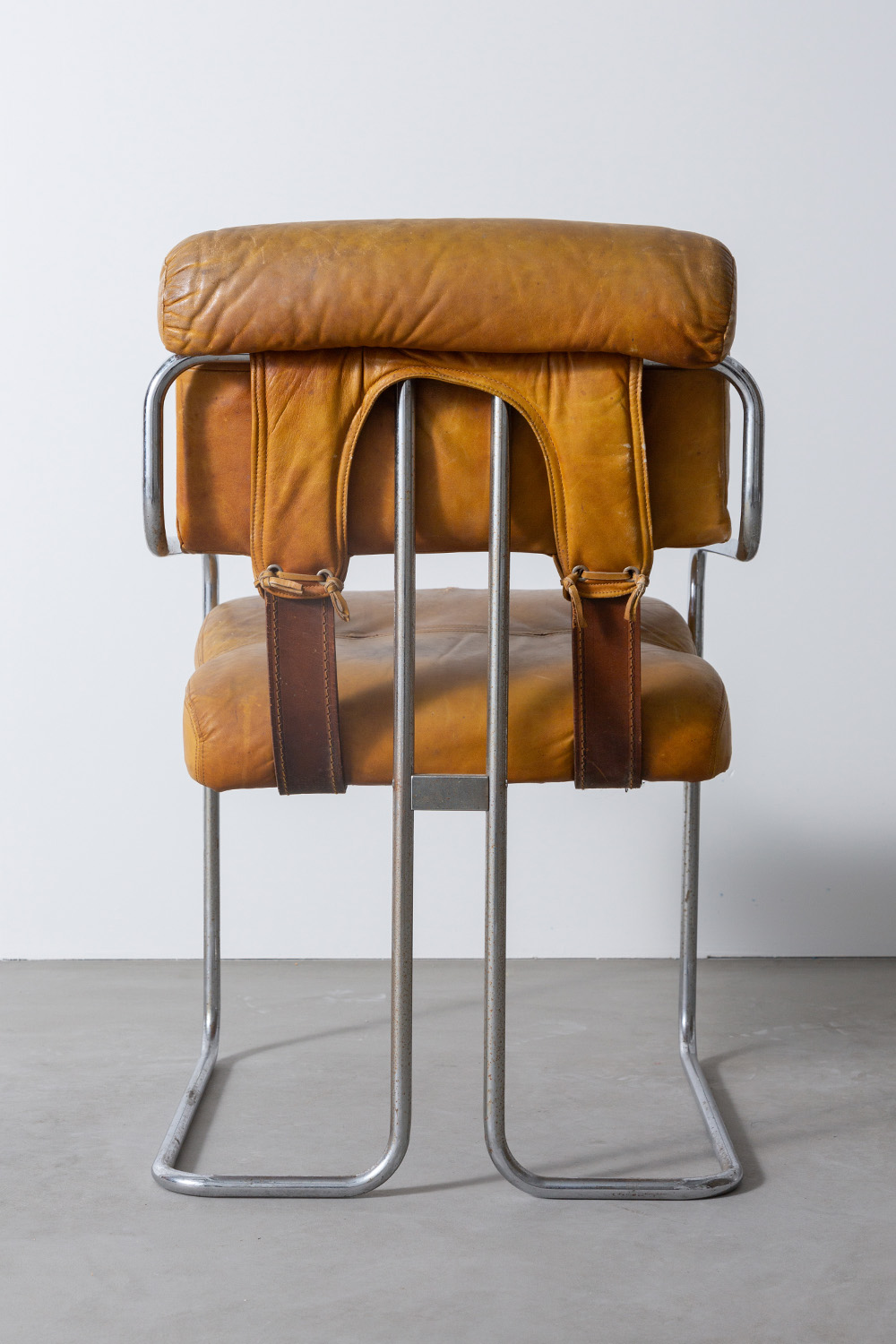 TUCROMA Chair by Guido Faleschini for 4 MARIANI in Yellow and Brown