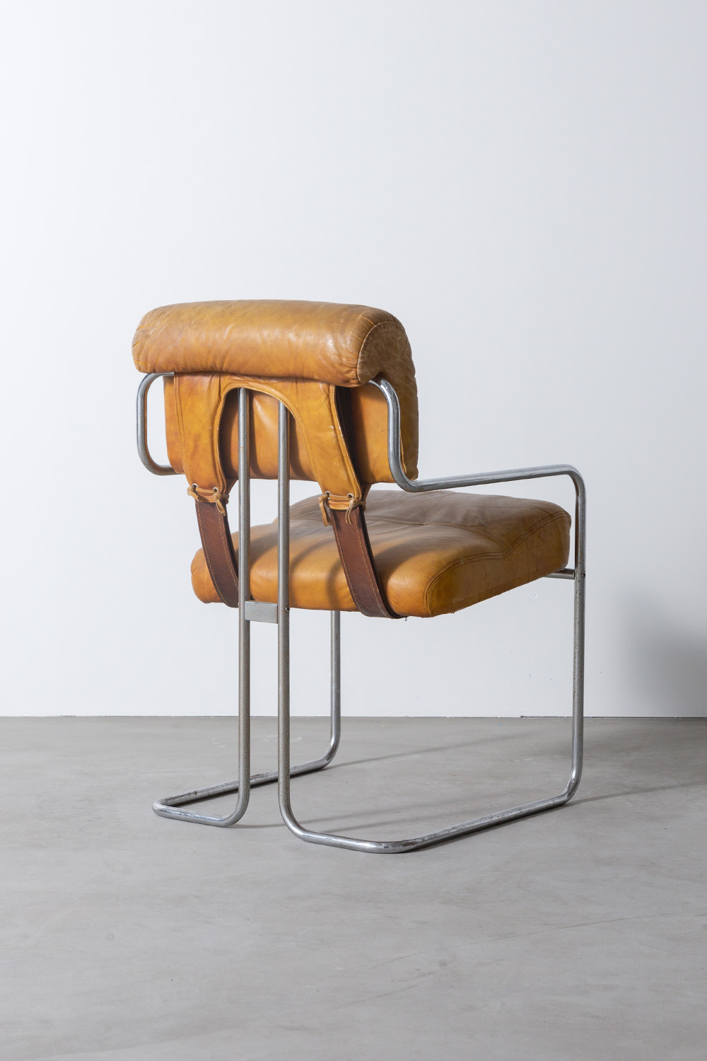 TUCROMA Chair by Guido Faleschini for 4 MARIANI in Yellow and Brown