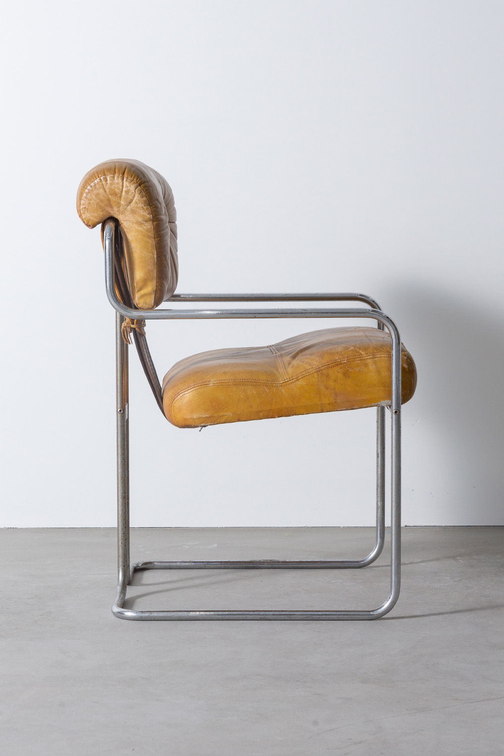 TUCROMA Chair by Guido Faleschini for 4 MARIANI in Yellow and Brown