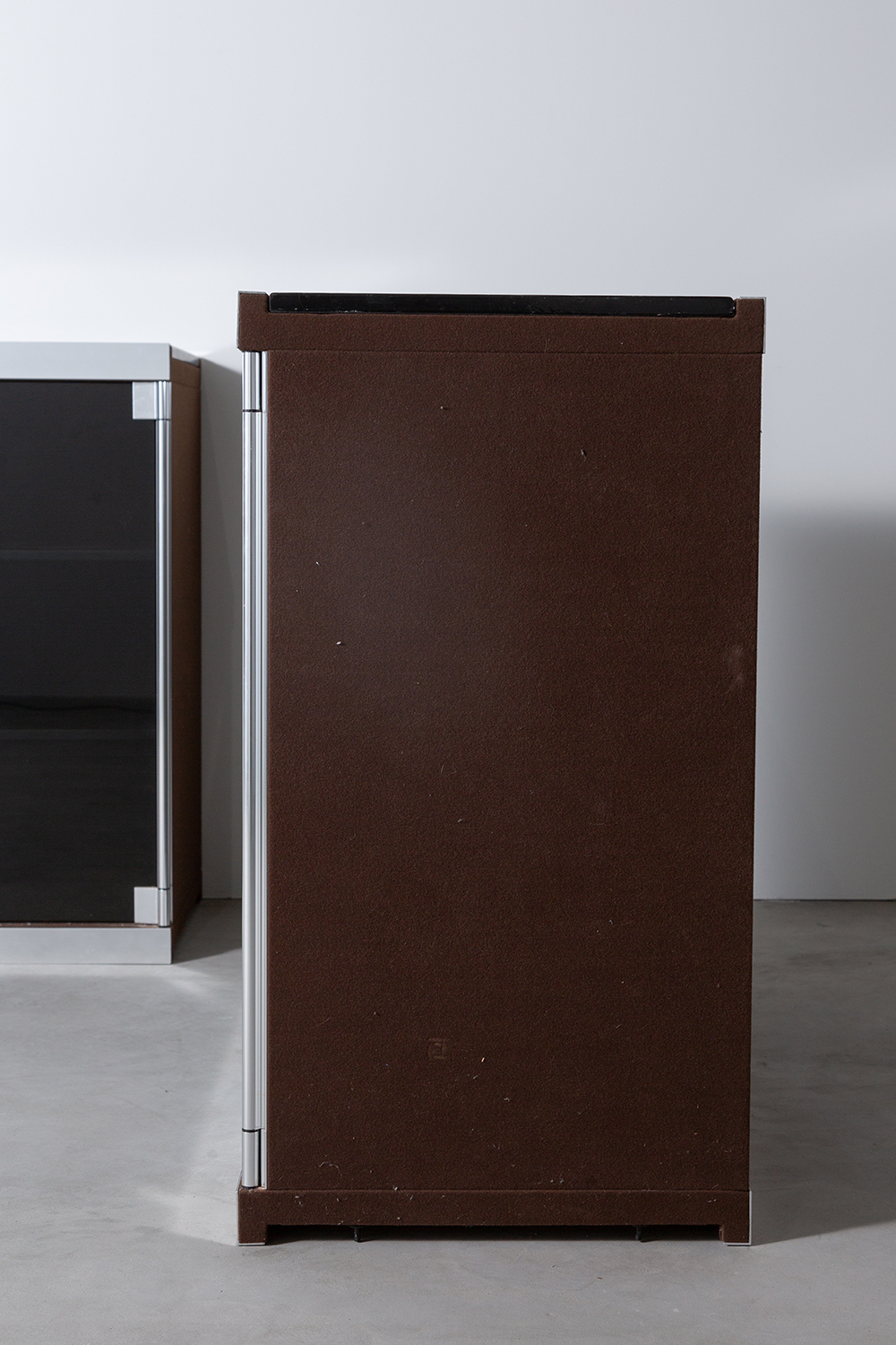 Sideboard by Guido Faleschini in Metal , Glass and Leather