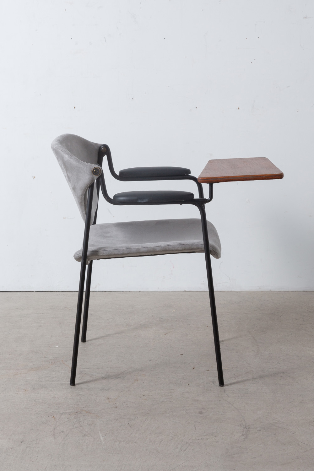 ‘Du 9a T’ Chair by Gastone Rinaldi for RIMA in Metal , Wood and Fabric