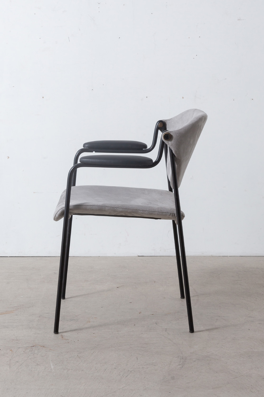 ‘Du 9a’ Chair by Gastone Rinaldi for RIMA in Metal and Fabric