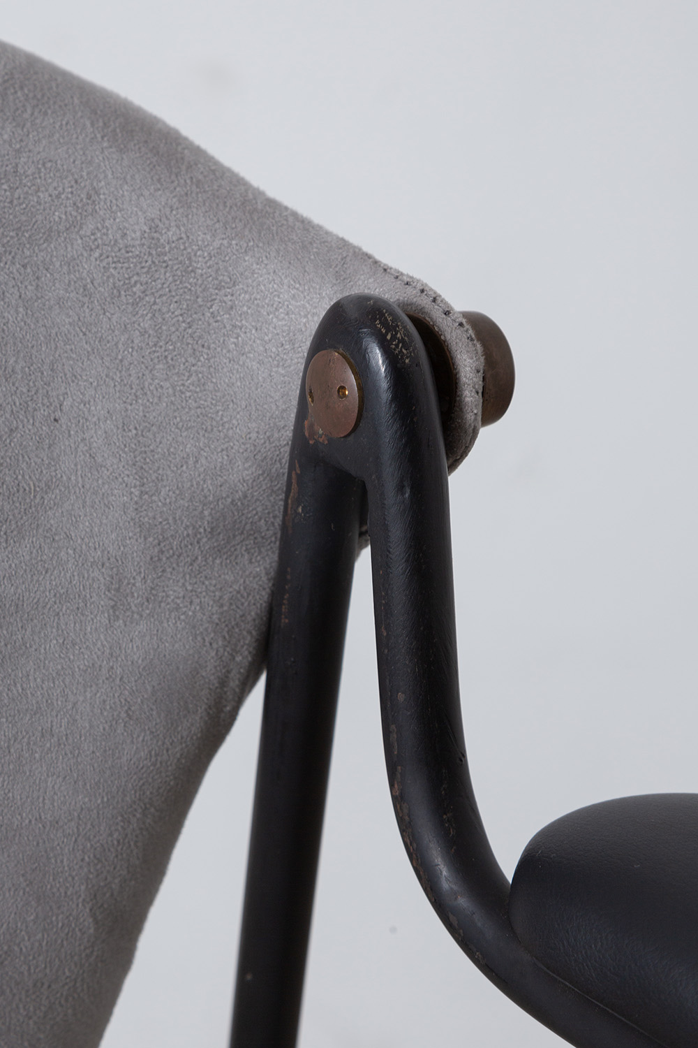 ‘Du 9a’ Chair by Gastone Rinaldi for RIMA in Metal and Fabric