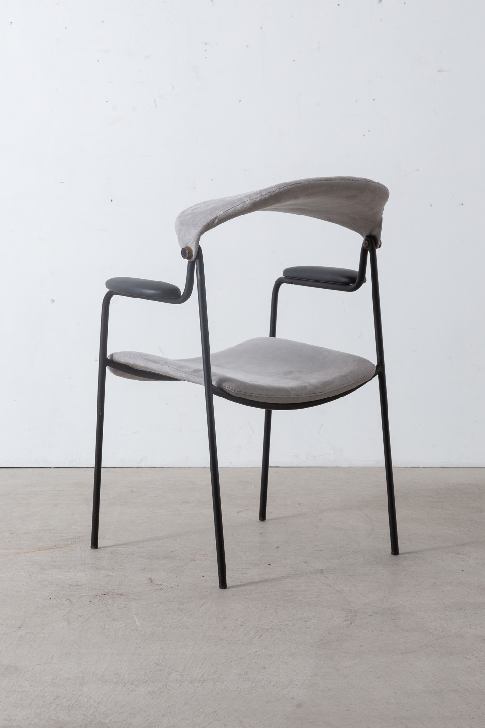 ‘Du 9a’ Chair by Gastone Rinaldi for RIMA in Metal and Fabric