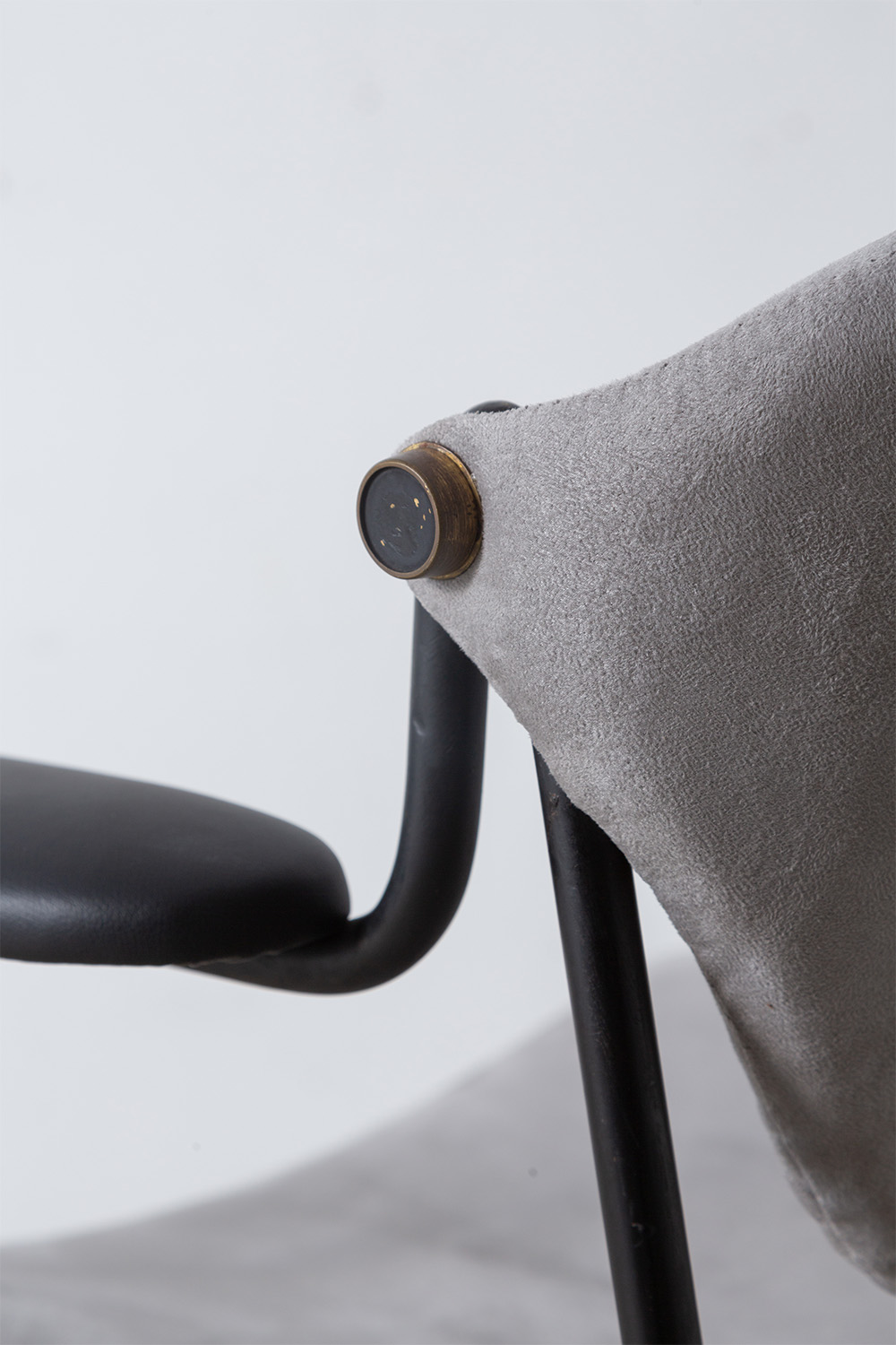 ‘Du 9a’ Chair by Gastone Rinaldi for RIMA in Metal and Fabric