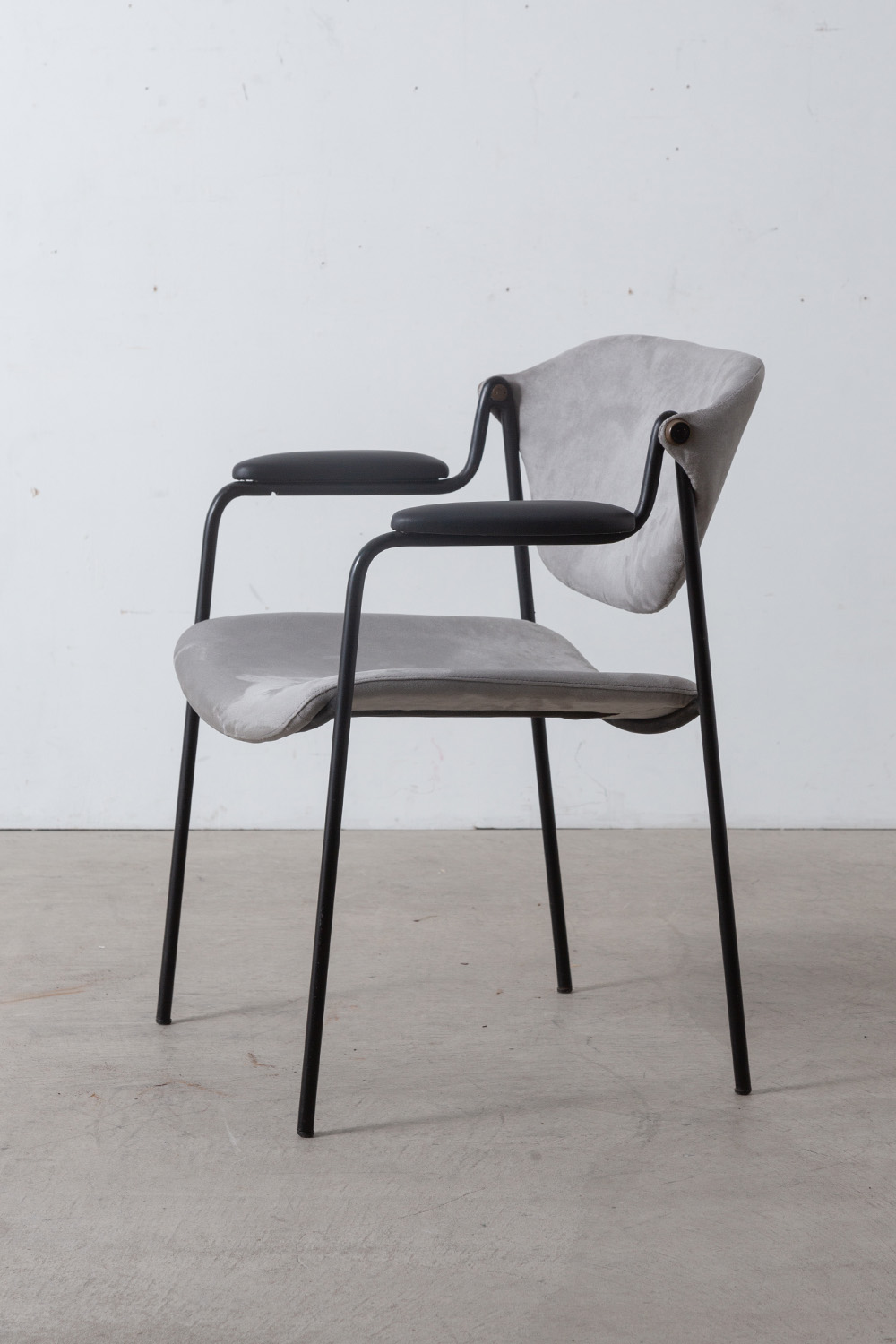 ‘Du 9a’ Chair by Gastone Rinaldi for RIMA in Metal and Fabric