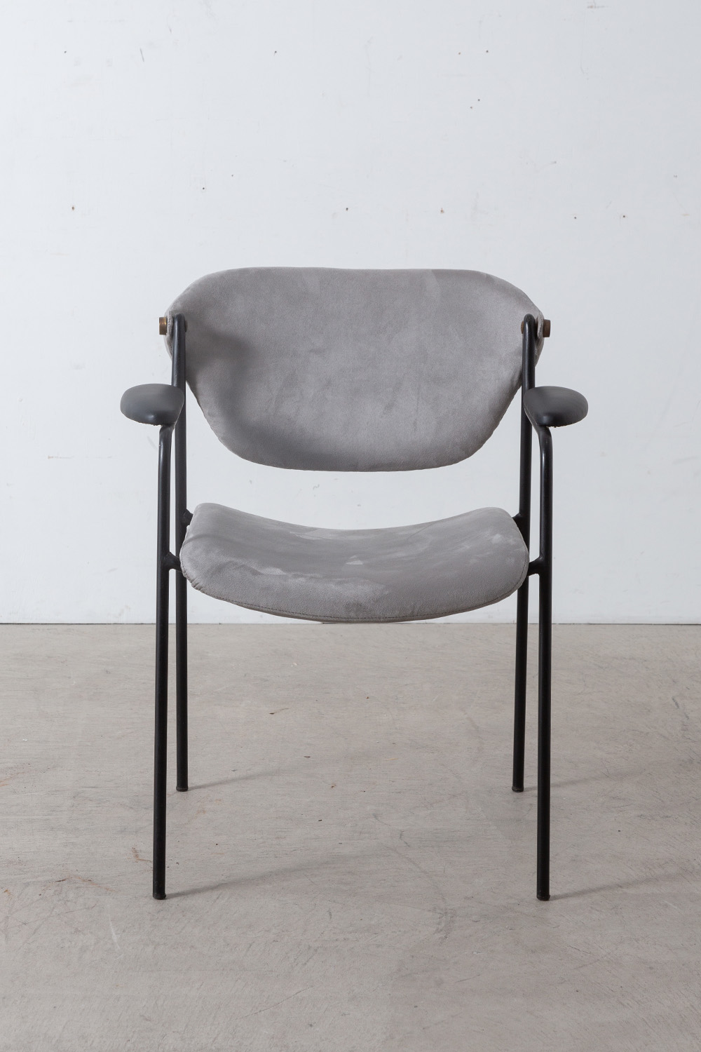 ‘Du 9a’ Chair by Gastone Rinaldi for RIMA in Metal and Fabric