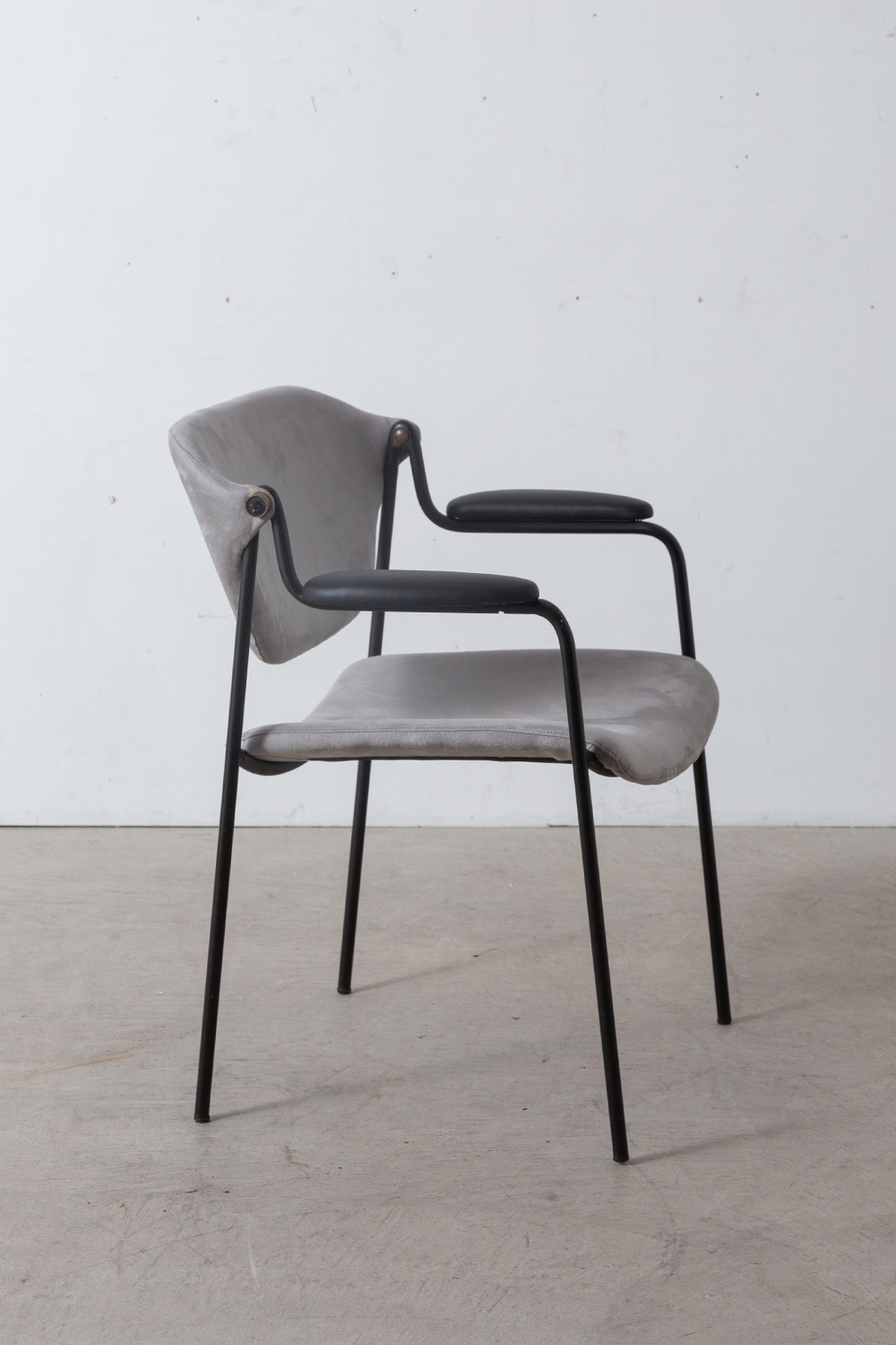 ‘Du 9a’ Chair by Gastone Rinaldi for RIMA in Metal and Fabric