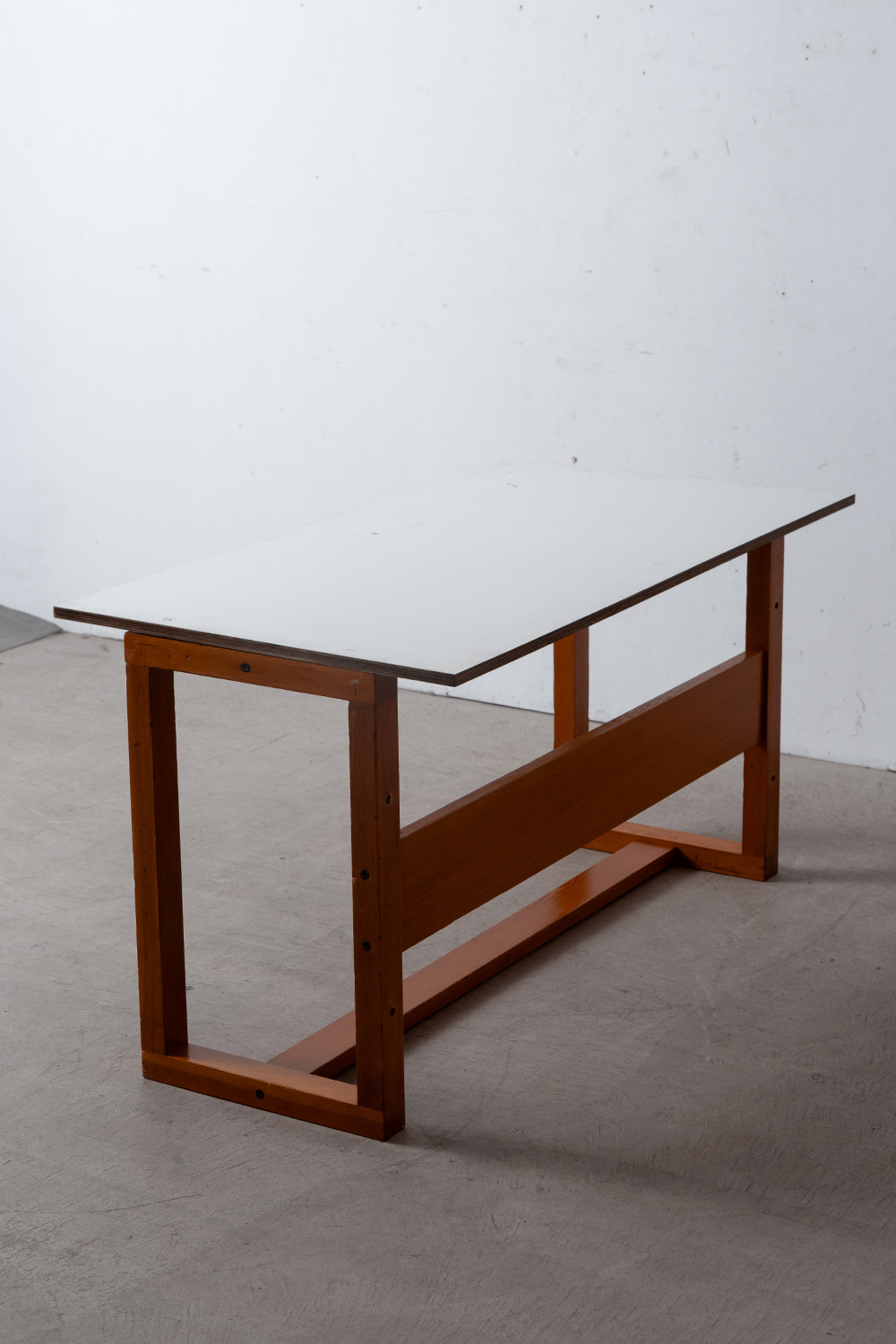 Modular Table by Pierre Guariche for la Plagne in Wood