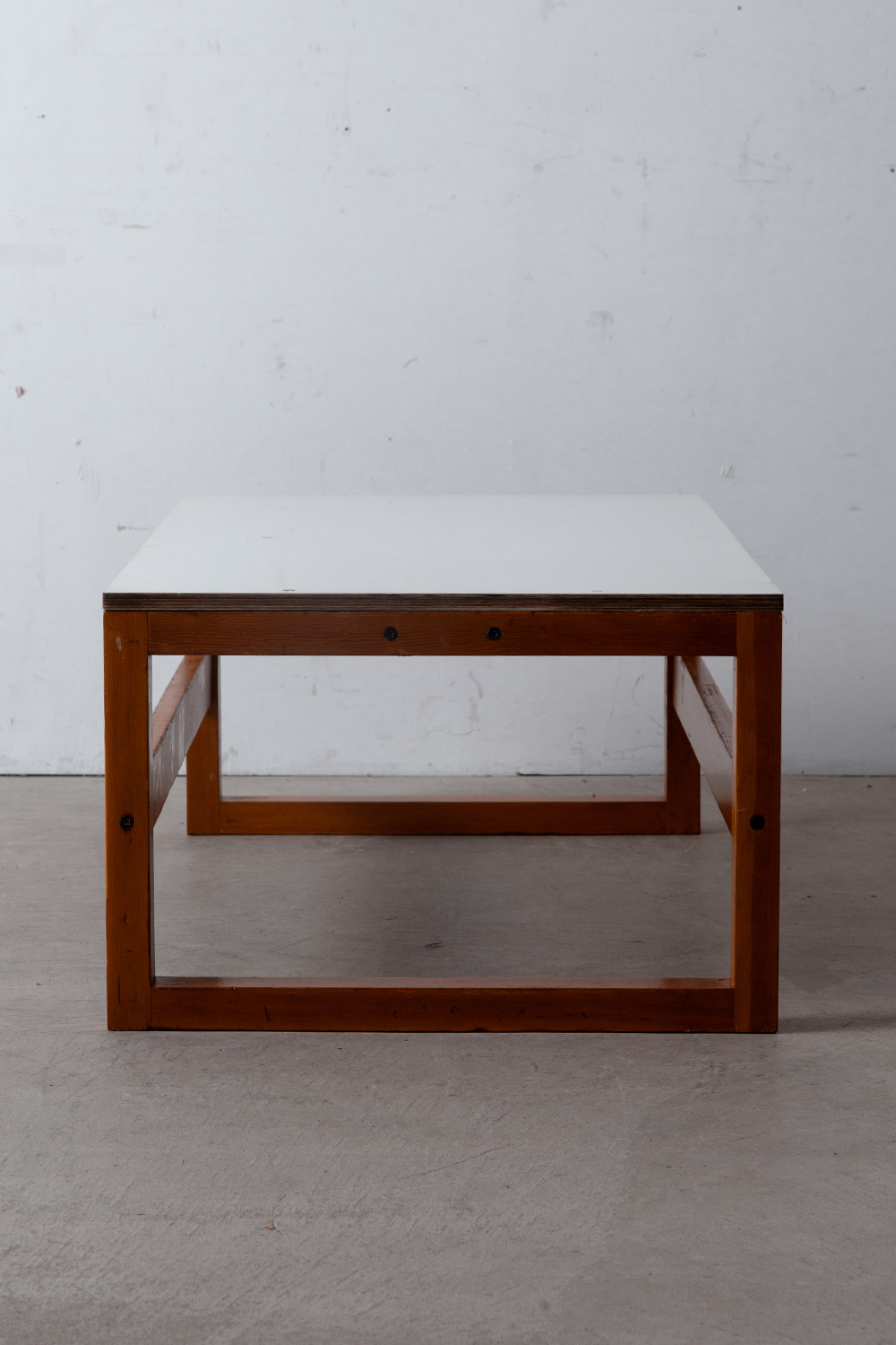 Modular Table by Pierre Guariche for la Plagne in Wood