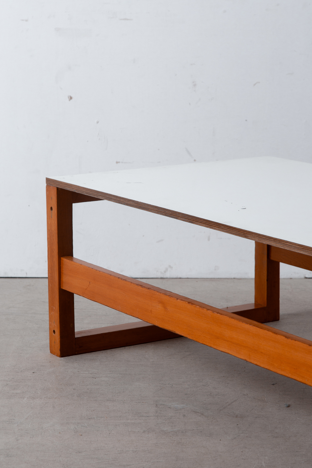 Modular Table by Pierre Guariche for la Plagne in Wood