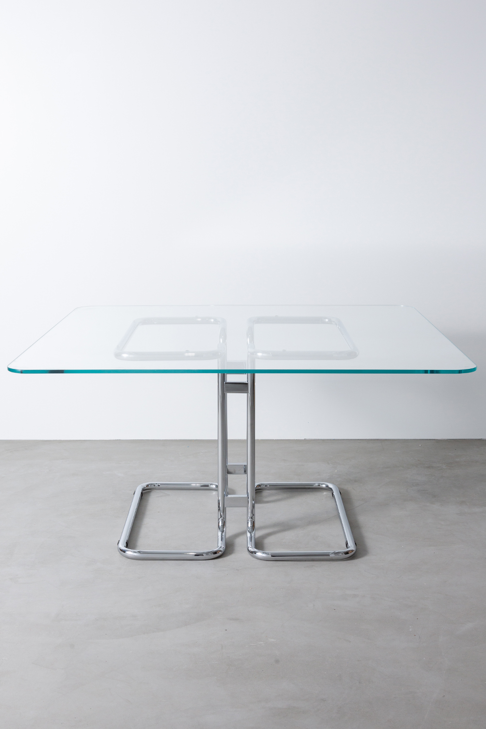 TUCROMA Glass Top Table by Guido Faleschini for 4 MARIANI