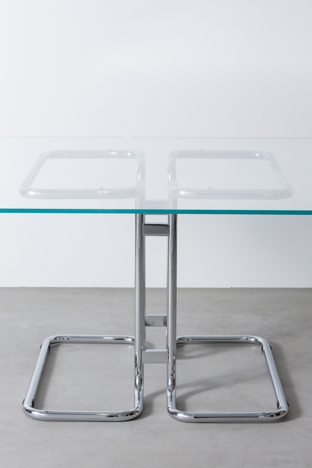 TUCROMA Glass Top Table by Guido Faleschini for 4 MARIANI