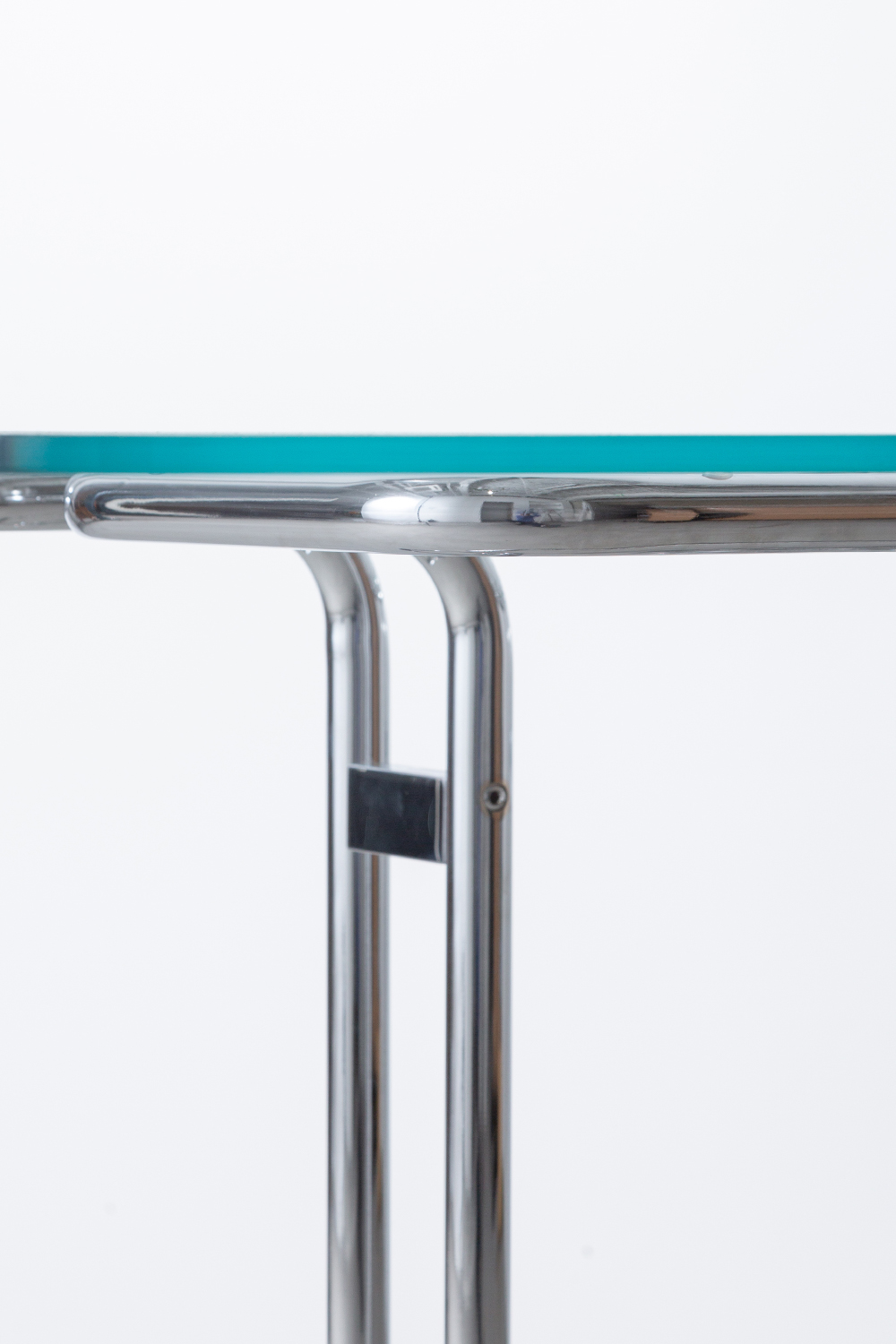 TUCROMA Glass Top Table by Guido Faleschini for 4 MARIANI