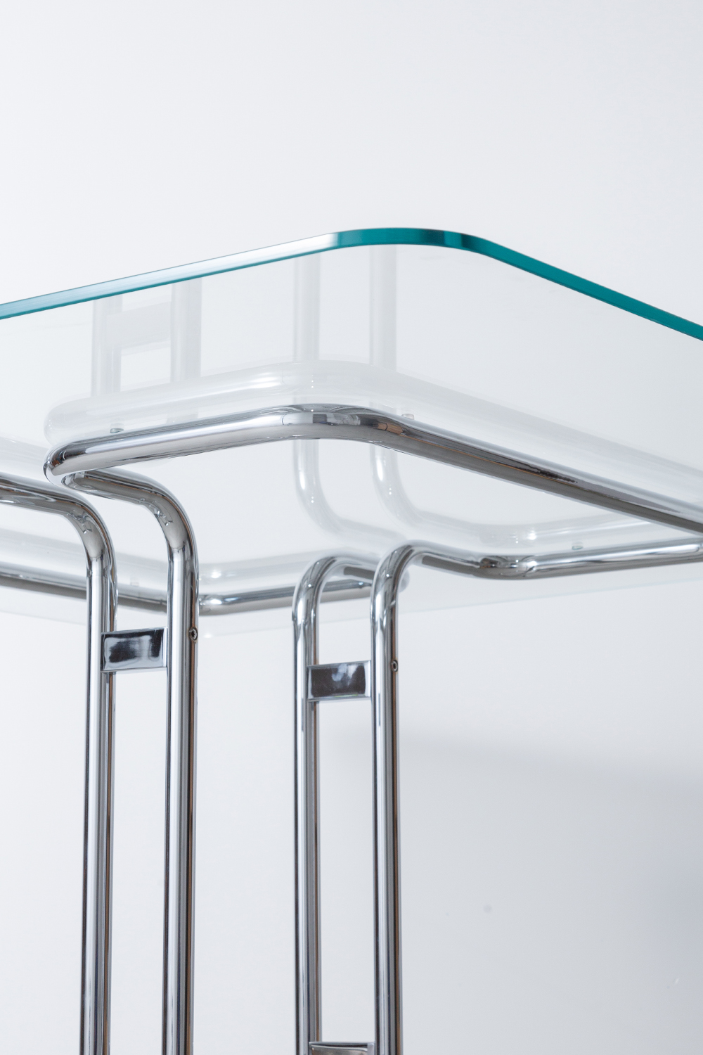 TUCROMA Glass Top Table by Guido Faleschini for 4 MARIANI