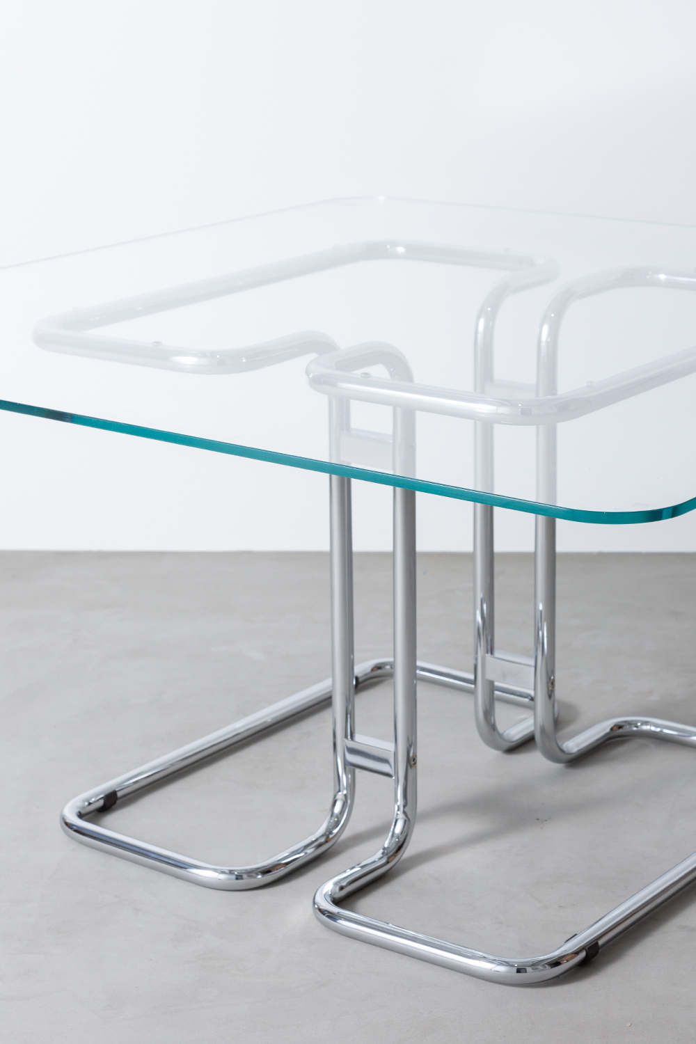 TUCROMA Glass Top Table by Guido Faleschini for 4 MARIANI