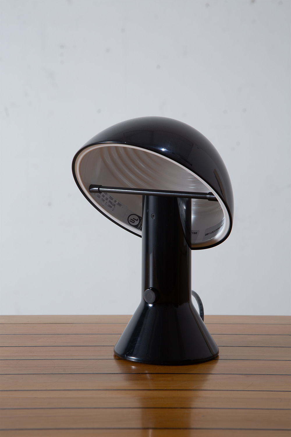 ELMETTO Table Lamp by Elio Martinelli for Martinelli Luce in Black