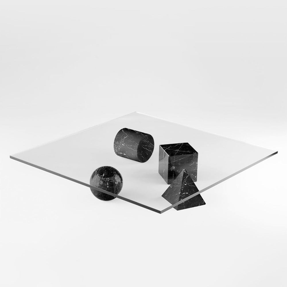 ‘Metafora’ Coffee Table by Massimo and Lella Vignelli for Martinelli Luce Black